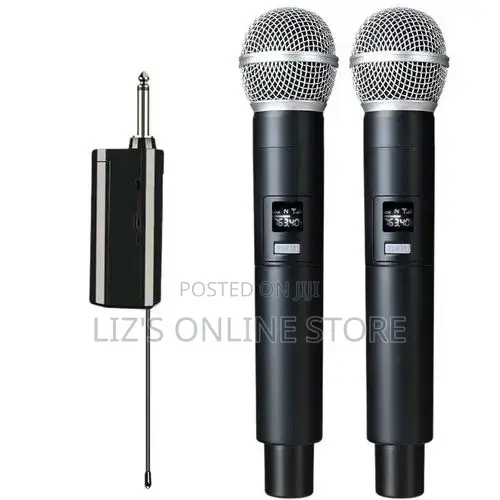 Karaoke Dual Wireless Microphone Handheld Dynamic
