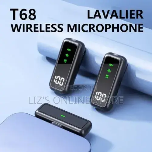 T68 Ai Noise Reduction Lavalier Wireless Microphone for iPhone