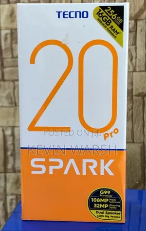 New Tecno Spark 20 Pro 256 GB Black