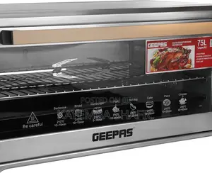 Geepas 75l Electric Oven With Rotisserie Convection (2200w)