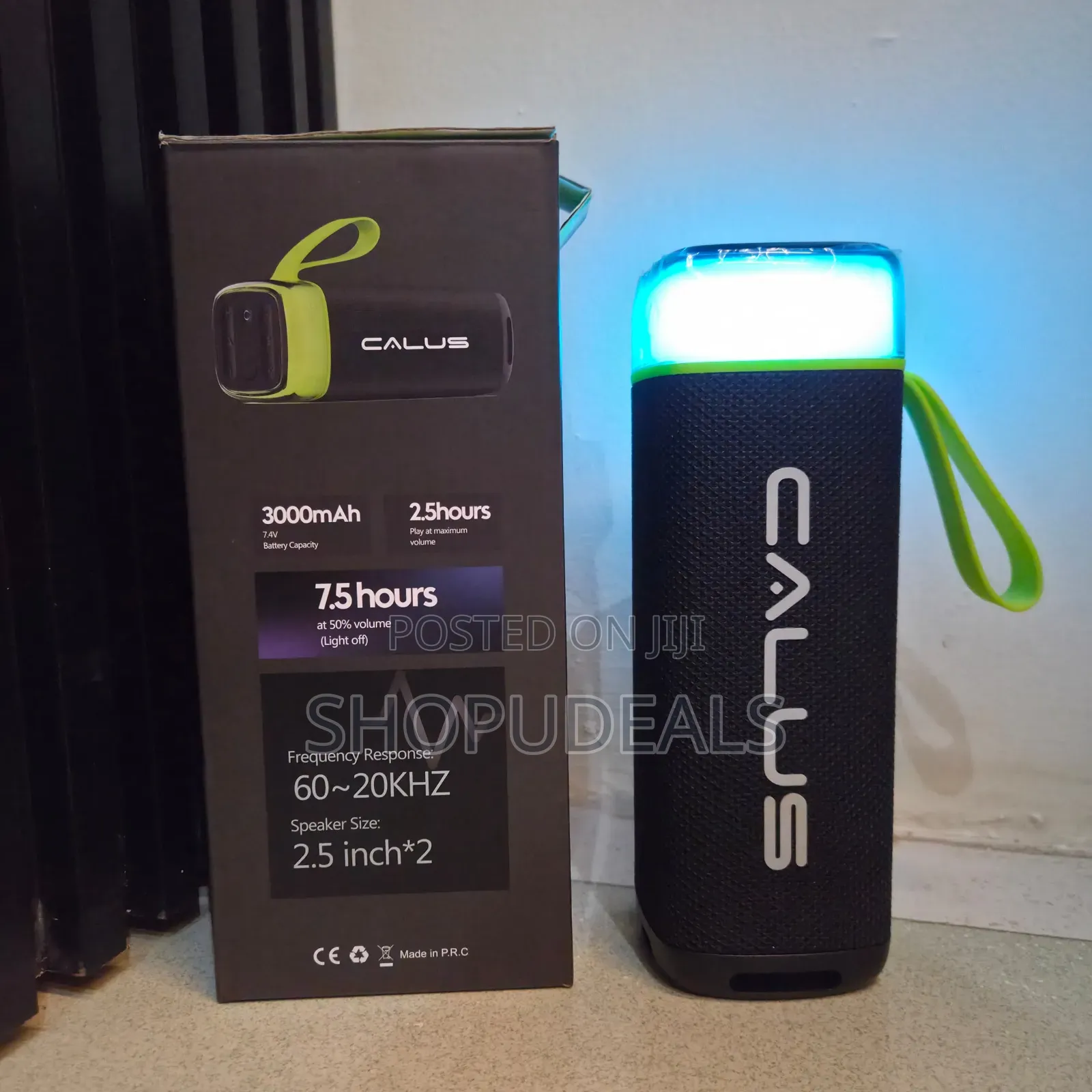 Calus Flip 5 Pro Portable Wireless Speaker With a 3000mah Battery.