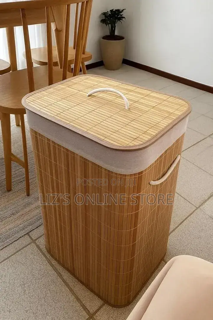 Natural Bamboo Laundry Hamper