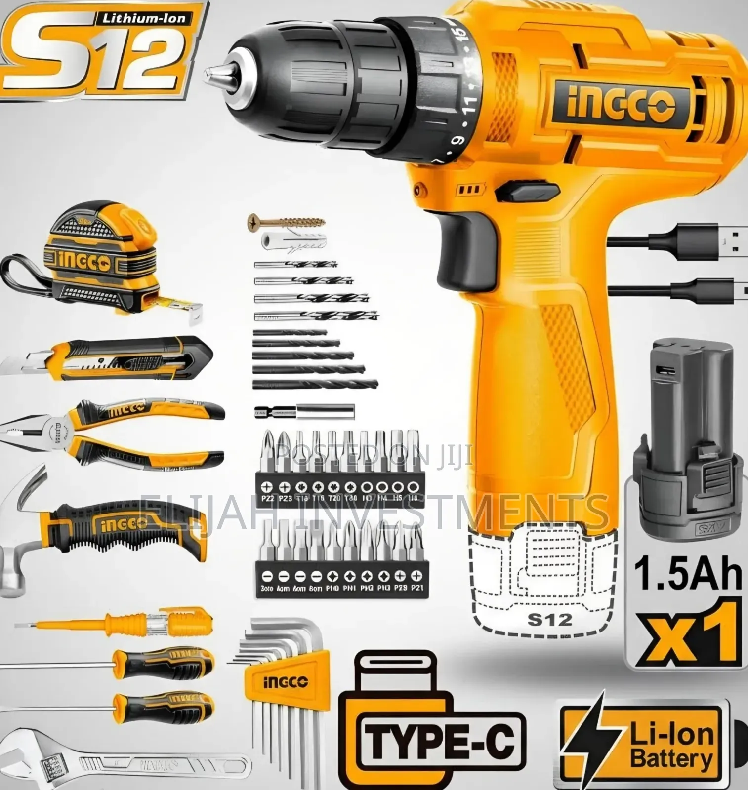Ingco Hkthp10891 89-Piece Tool Set.