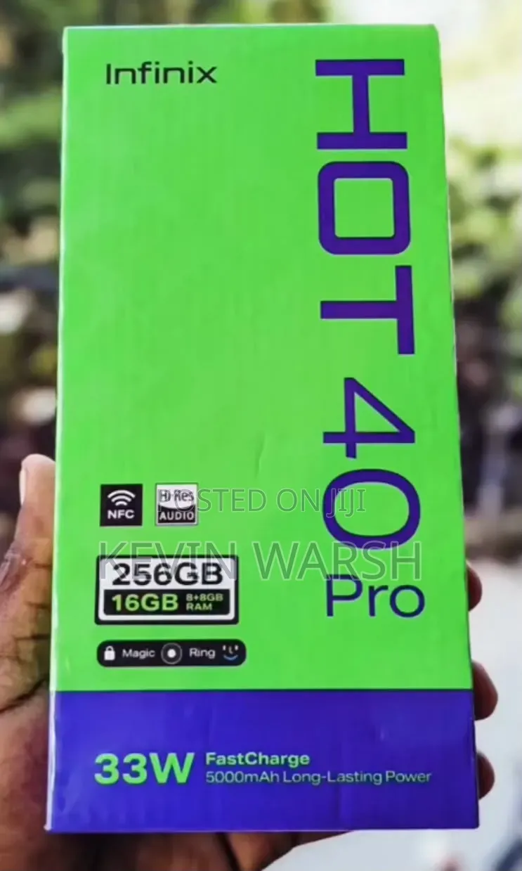 New Infinix Hot 40 Pro 256 GB Black
