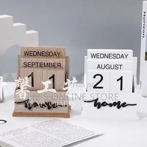 Vintage-Style Wooden Perpetual Calendars