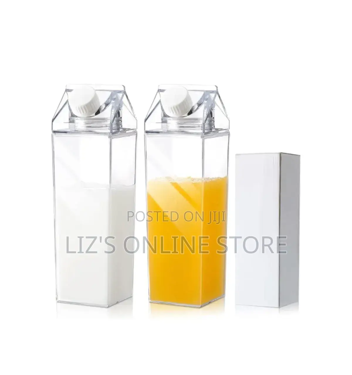 Clear Milk Carton Water Bottle