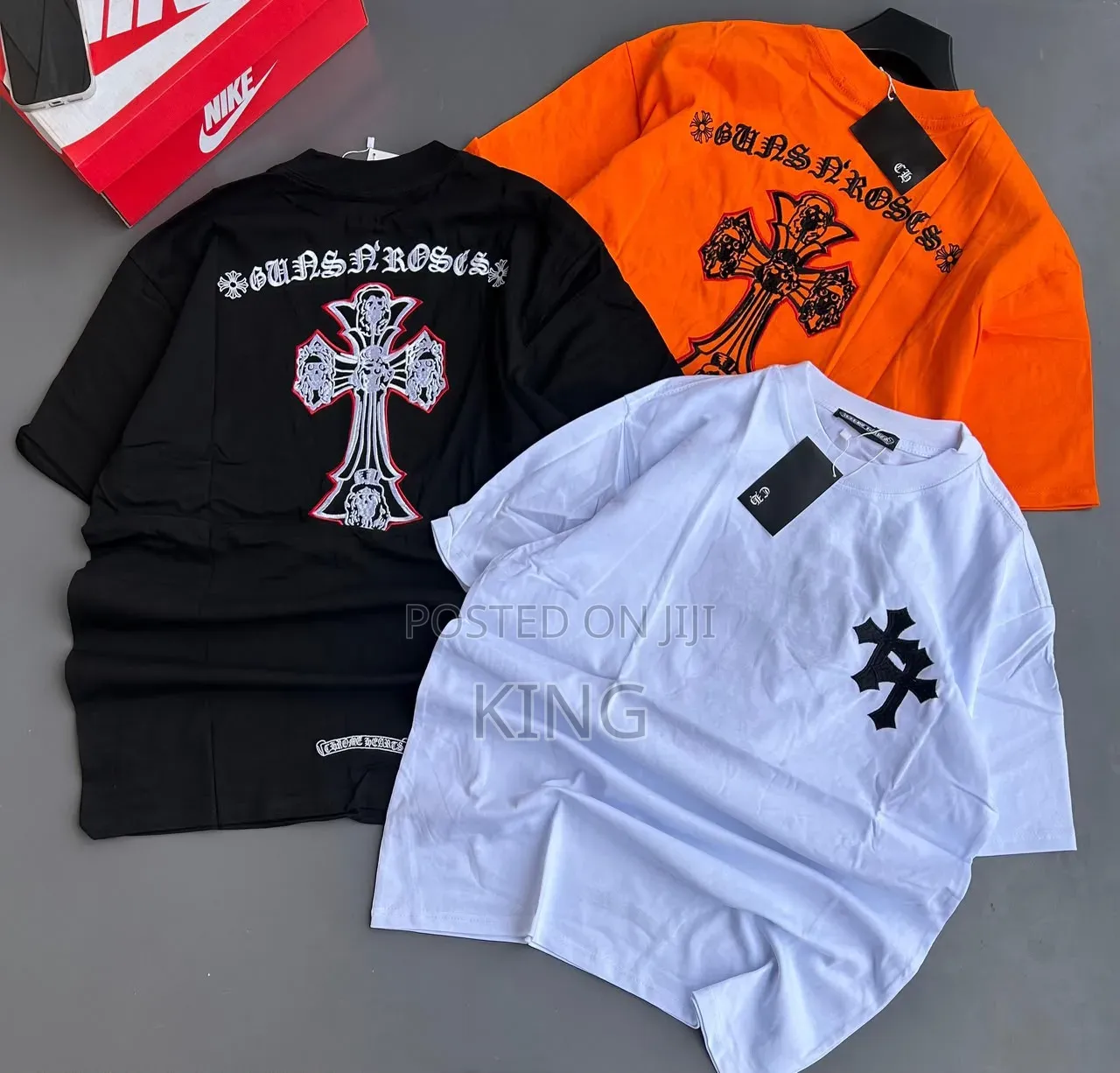 Amiri, Hellstar, and Off-White Branded Streetwear T-Shirts.