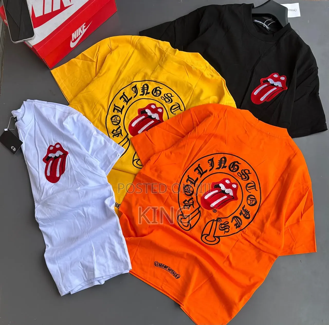 Amiri, Hellstar, and Off-White Branded Streetwear T-Shirts.