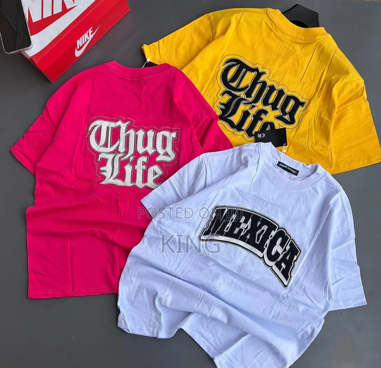Amiri, Hellstar, and Off-White Branded Streetwear T-Shirts.