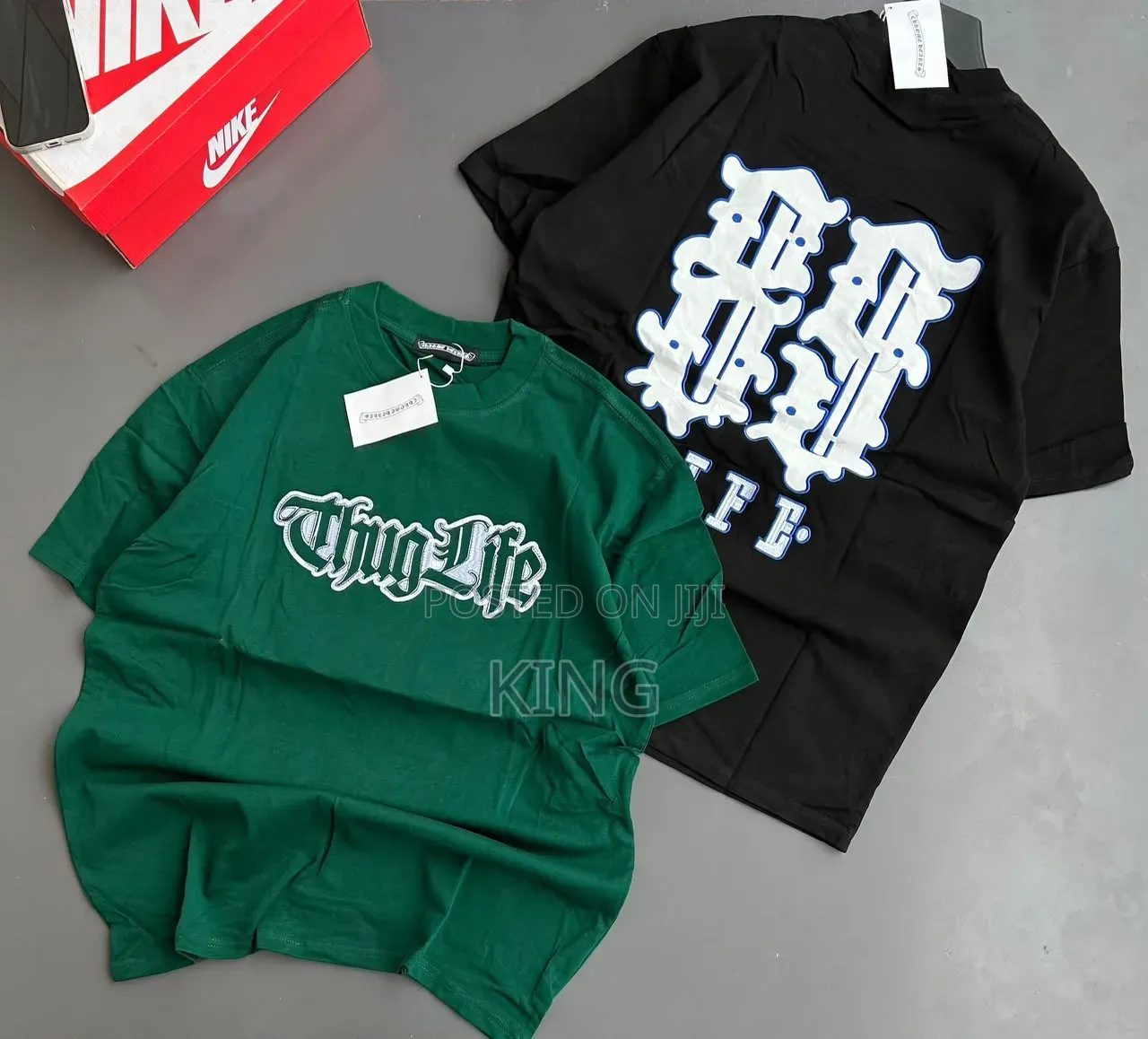 Amiri, Hellstar, and Off-White Branded Streetwear T-Shirts.