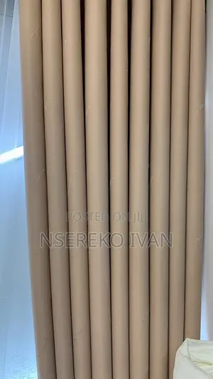 Brown Plan and Designed Curtains