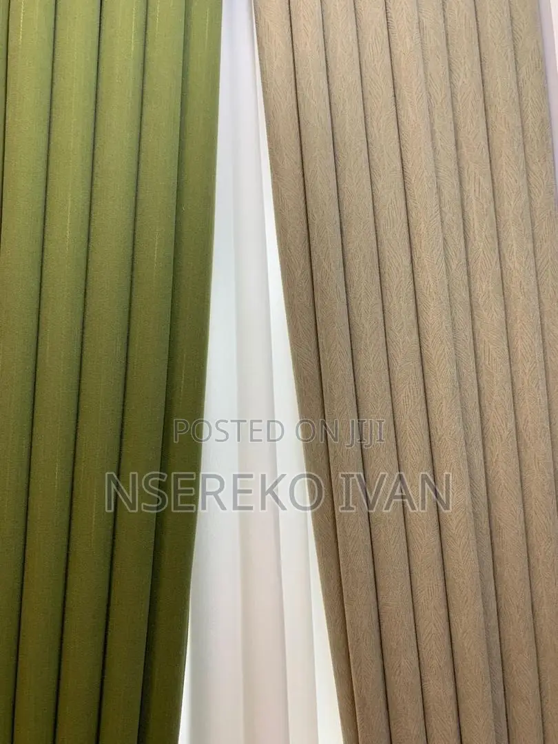 Brown Plan and Designed Curtains