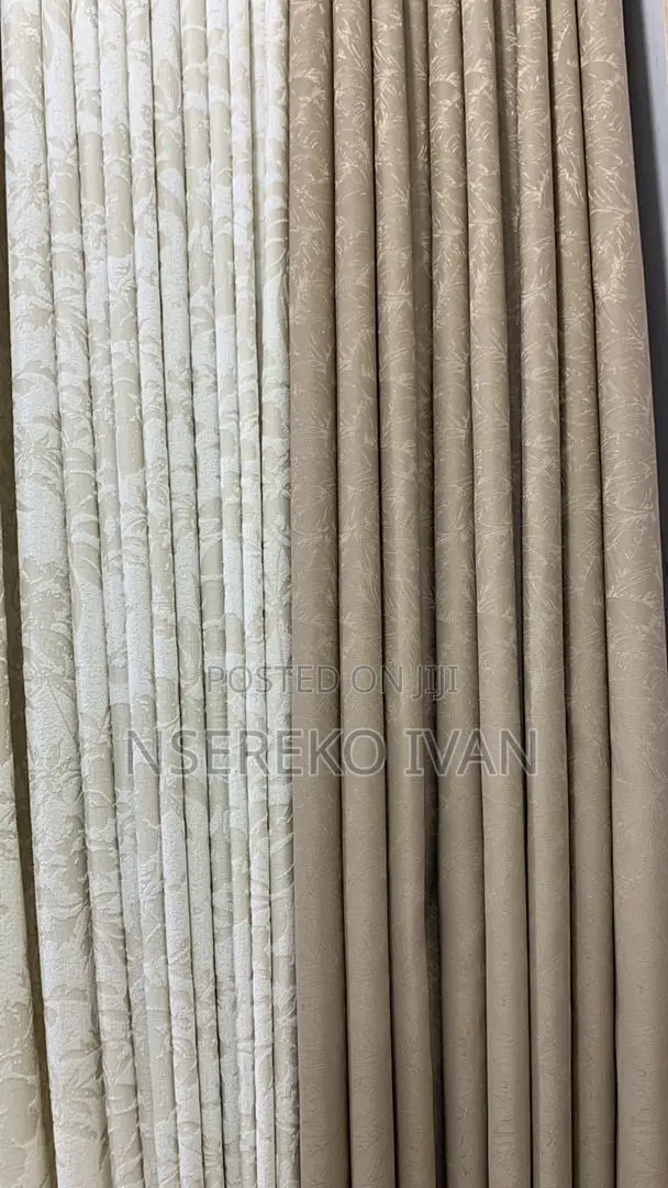 Brown Plan and Designed Curtains