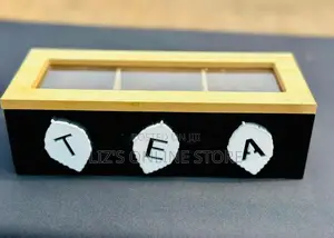3 Sectioned Handmade Wooden Tea Box