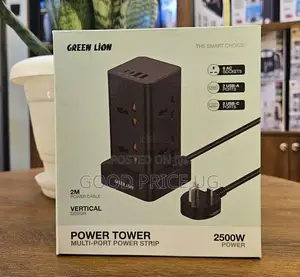 Green Lion Power Tower Multi-Port Power Strip