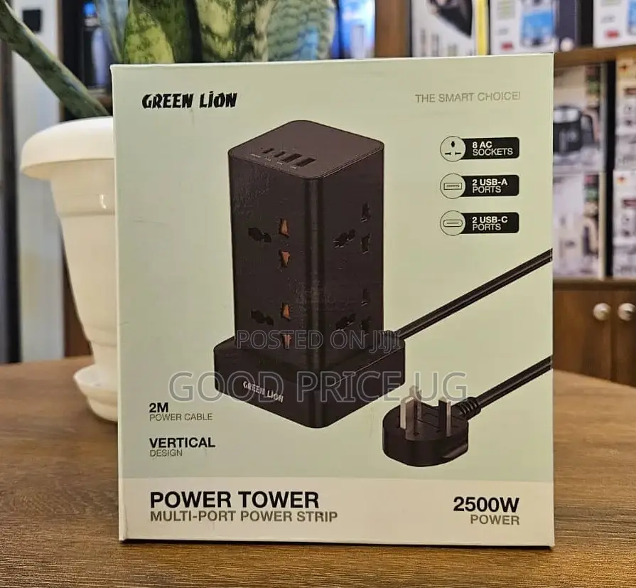 Green Lion Power Tower Multi-Port Power Strip