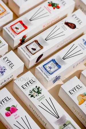 Eyfel Reed Diffuser Set - Rose Scent 4.05 Oz Oil Diffuser Air Freshner