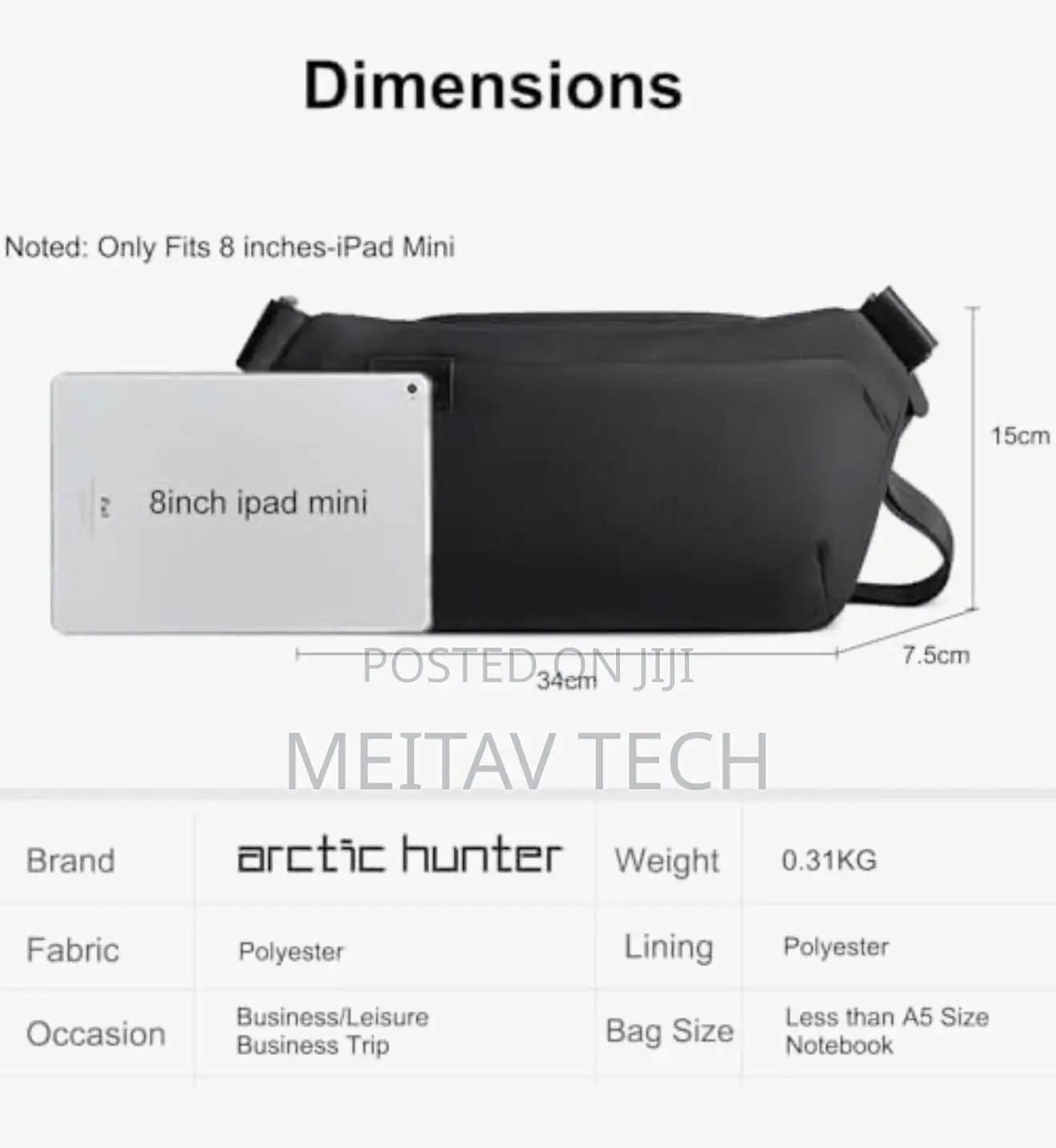 Arctic Hunter Sling Bag Fanny Pack
