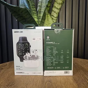 Green Lion Dynamic 3 - Ultimate 46 Smart Watch Earbuds Pro 3 - Black