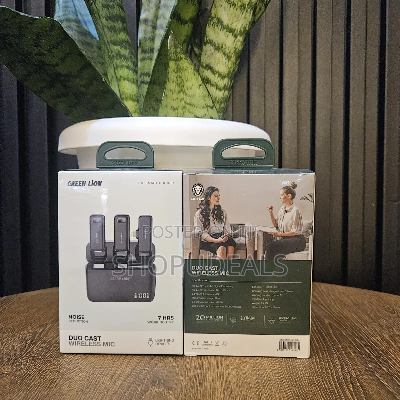 Green Lion Duo Cast Wireless Mic - Black