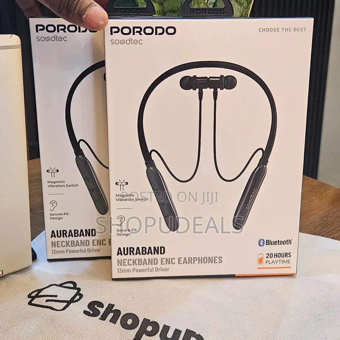 Porodo Auraband Neckband Enc Earphone