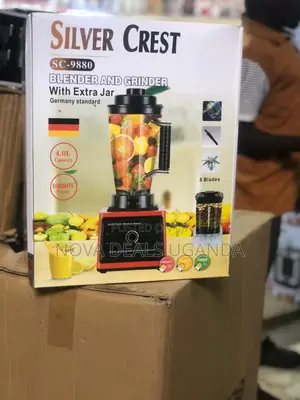2in 1 4.0l Silver Crest Commercial Blender With Extra Jar 10000w