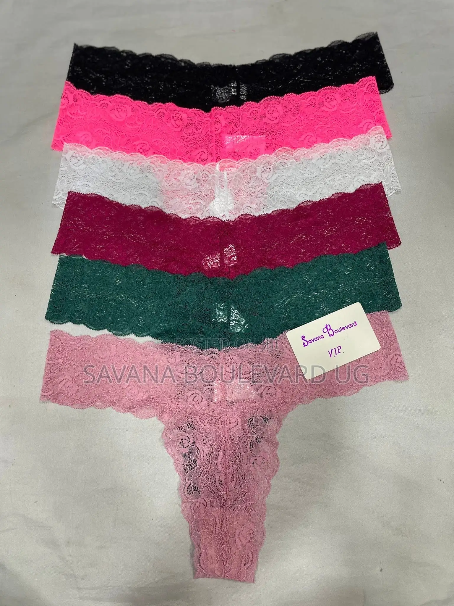 Savana Boulevard Full Floral Lace Thongs