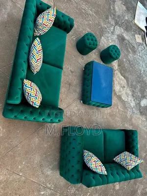 Classy 5seater, Centre Pouf Plus Side Pouf and Cushions