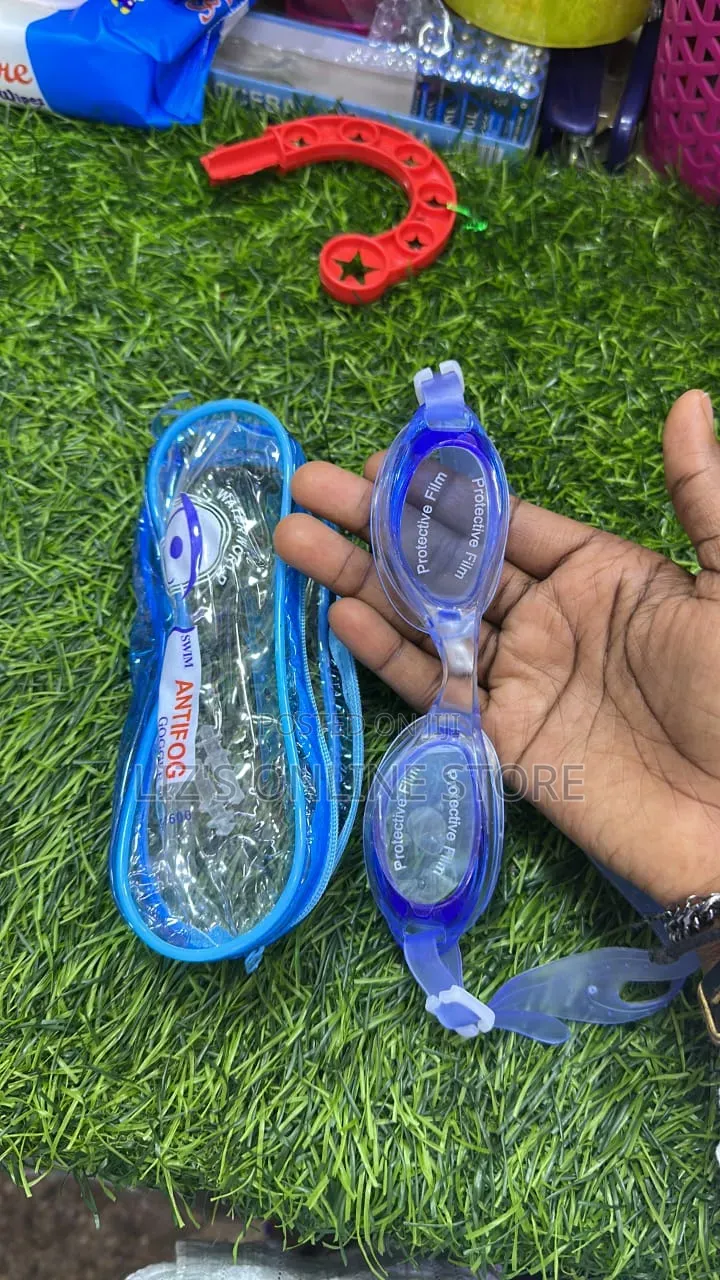 Blue Swimming Goggles
