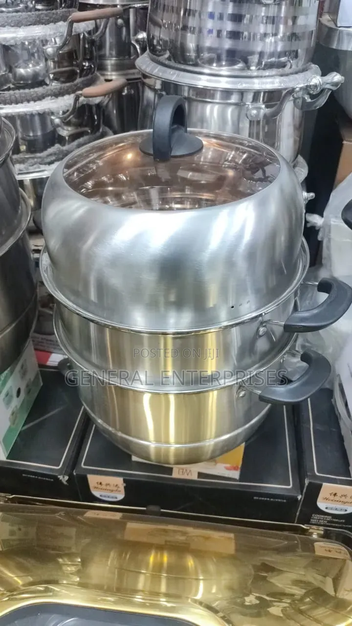 3-Tier Stainless Steel Food Steamer Pot