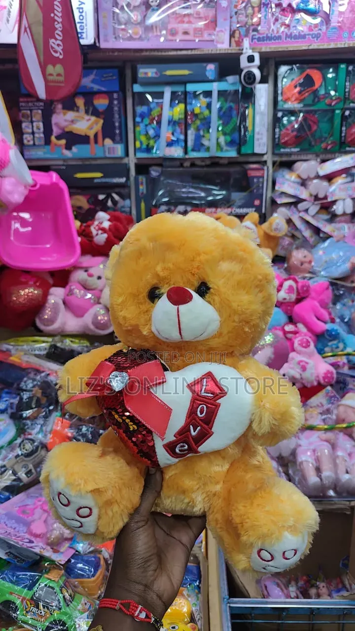 Pink Plush Bear Features a Soft, High-Quality Fabric