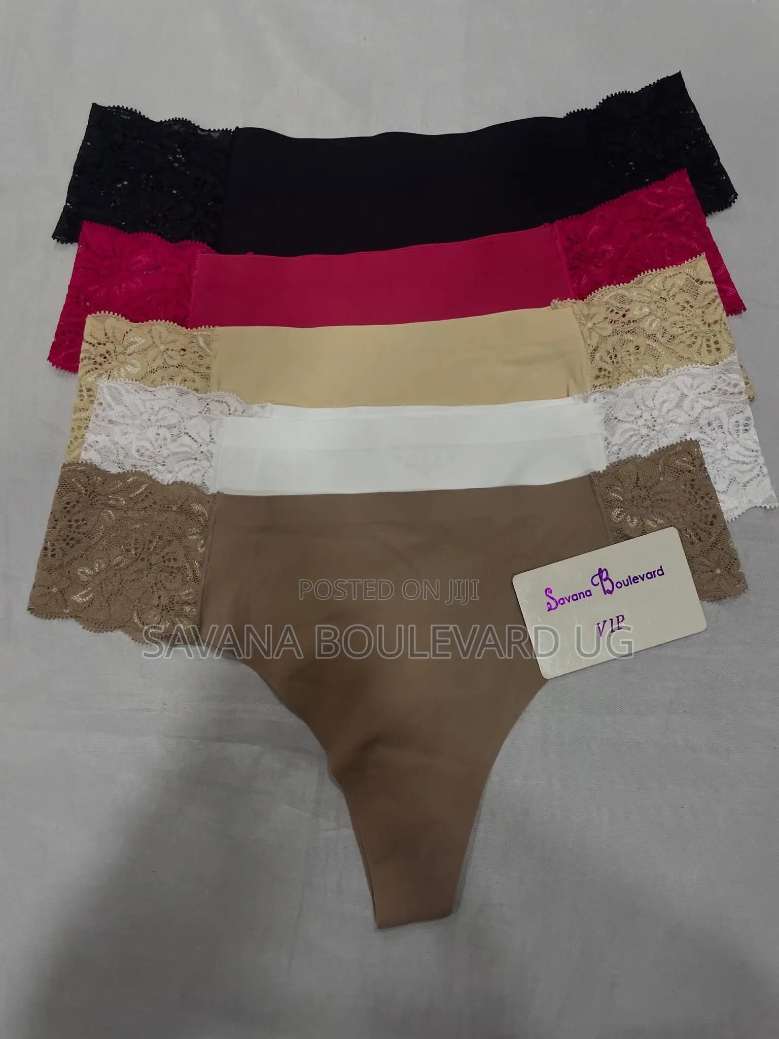 Savana Boulevard Vip Seamless Bikini Panties With Lace Hips