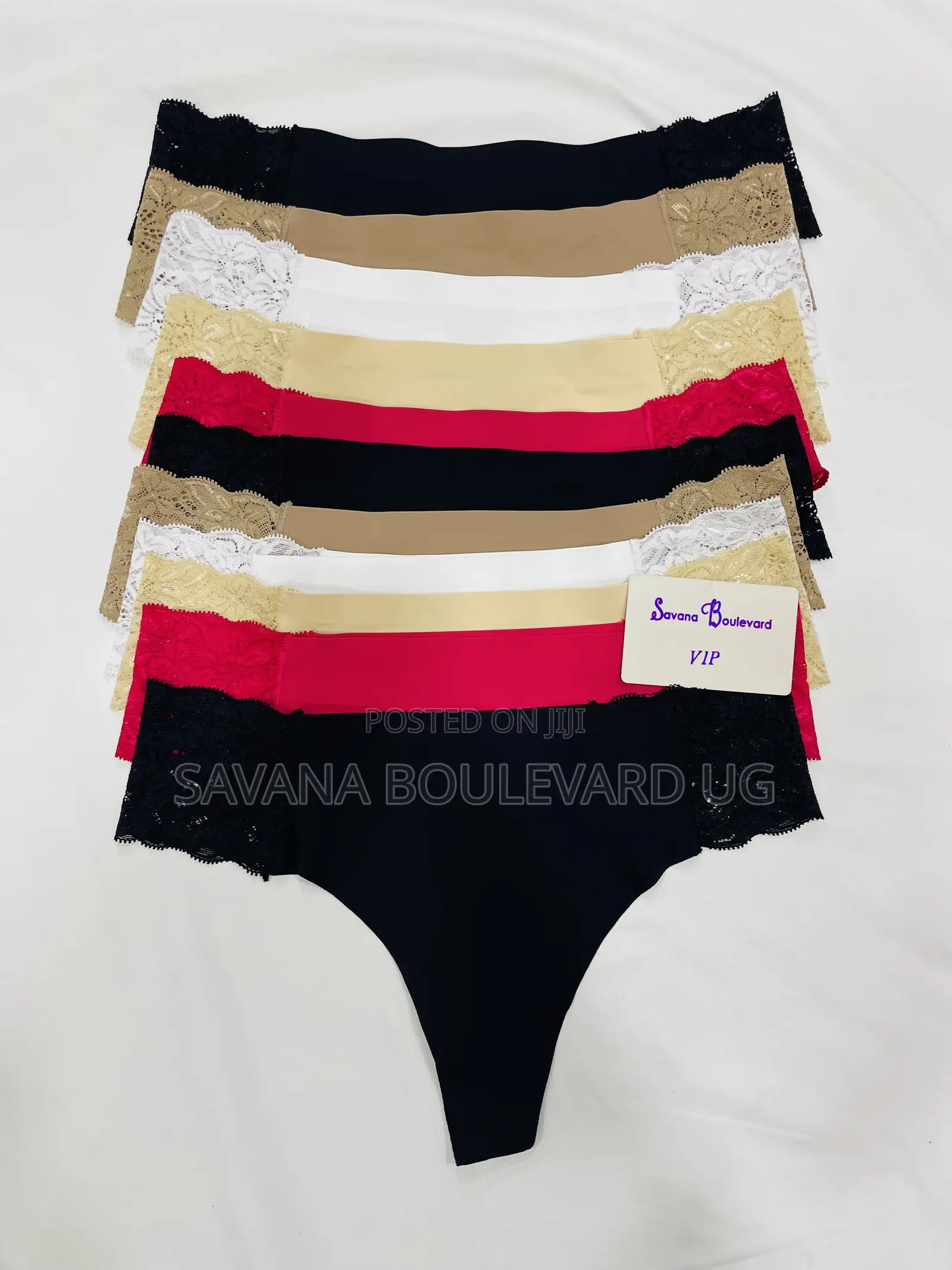 Savana Boulevard Vip Seamless Bikini Panties With Lace Hips