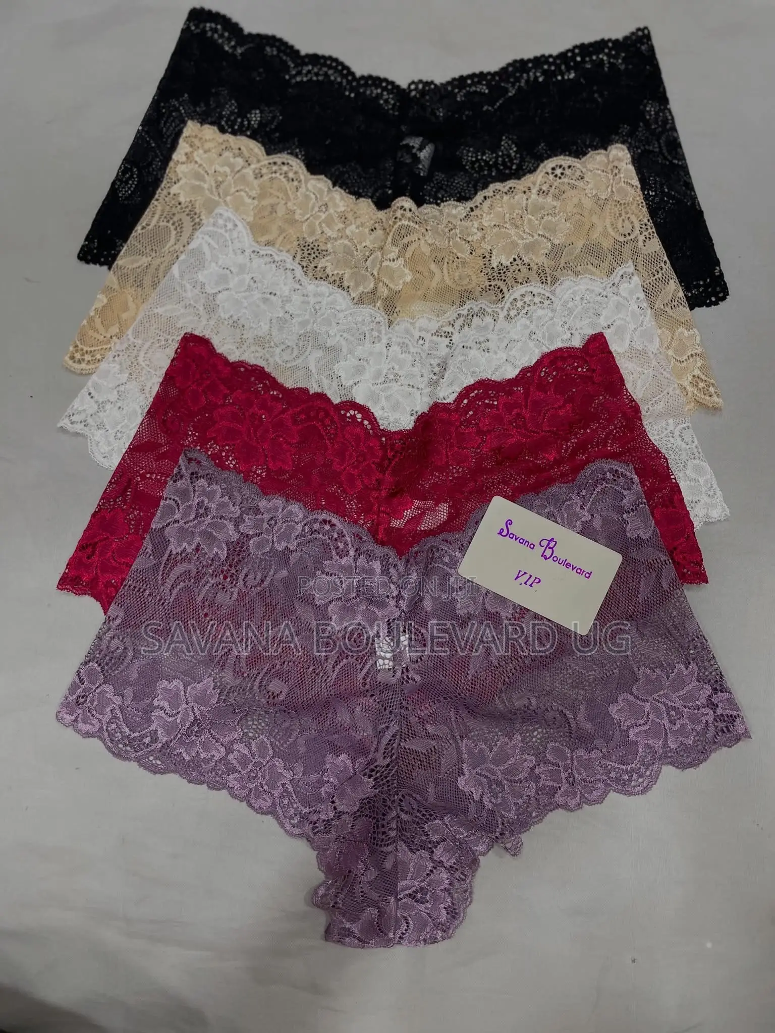 Savana Boulevard Full Floral Lace Boy Short Briefs