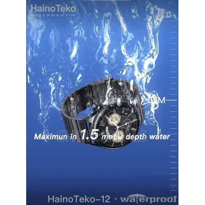 Hainoteko 12 2-in-1 Waterproof Smartwatch With Builtin Wireless Earbud