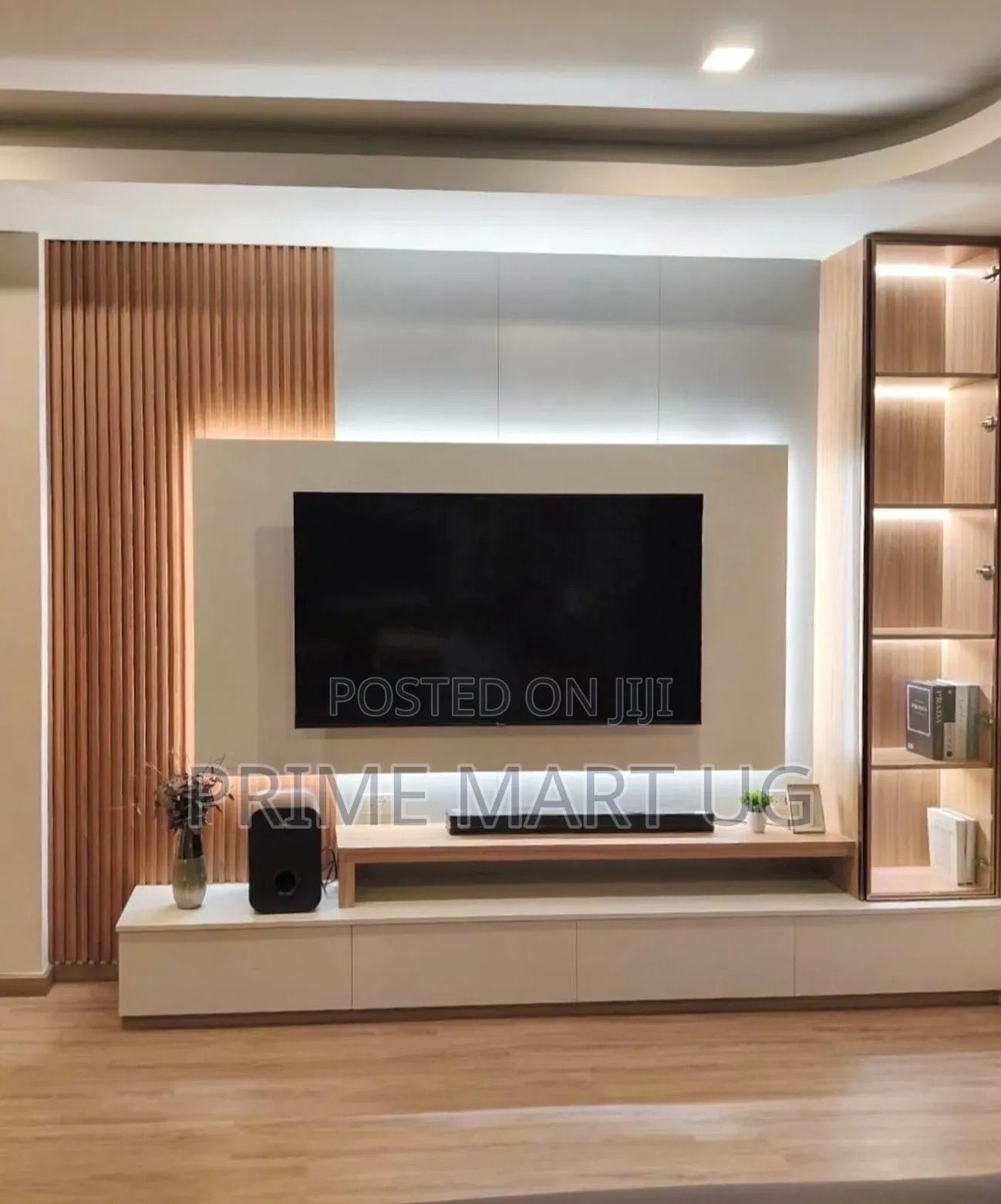 Tv Wall Unit/Wall Cabinet – White High Gloss