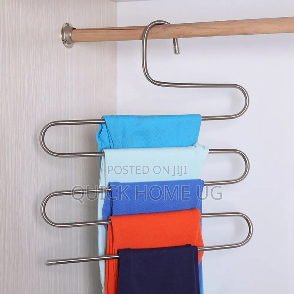 (1)Pc Stainless Steel Trouser Hanger, 5 Layers