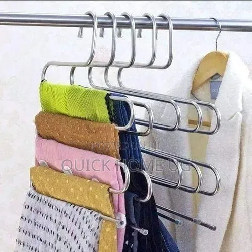 (1)Pc Stainless Steel Trouser Hanger, 5 Layers