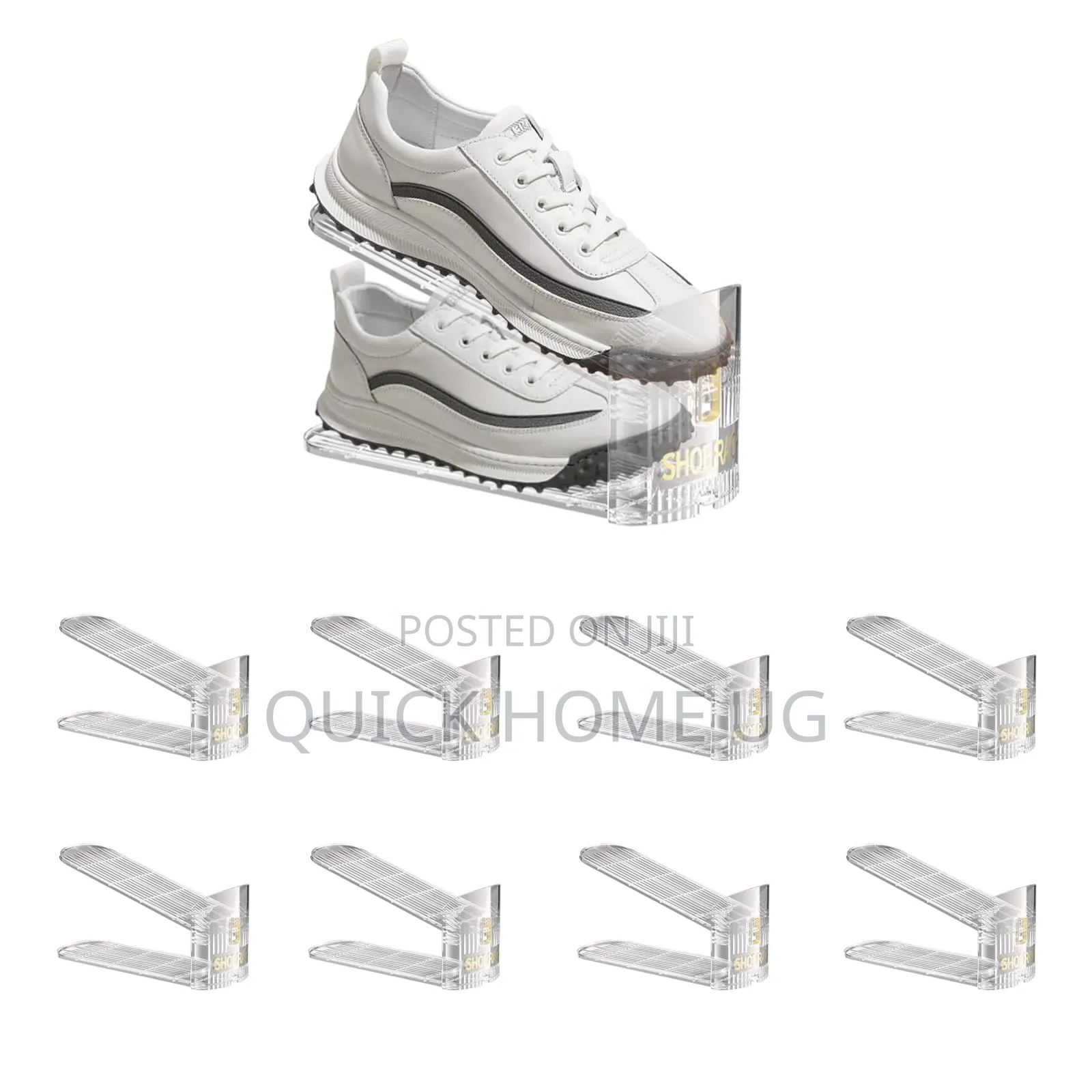 (2)Pcs Pack Shoe Slot Closet Organizer