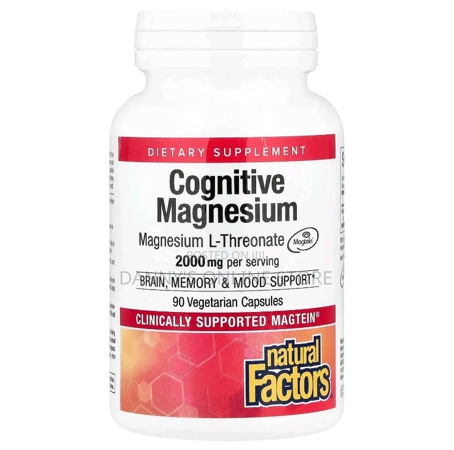 Brain Magnesium, Magnesium L-Threonate, Magtein, 2000mg, 90 Capsules