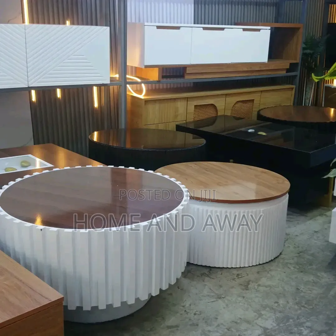 Laminated Wood Round Center Tables in Any Colour From 680,000/-