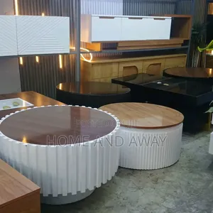 Laminated Wood Round Center Tables in Any Colour From 680,000/-