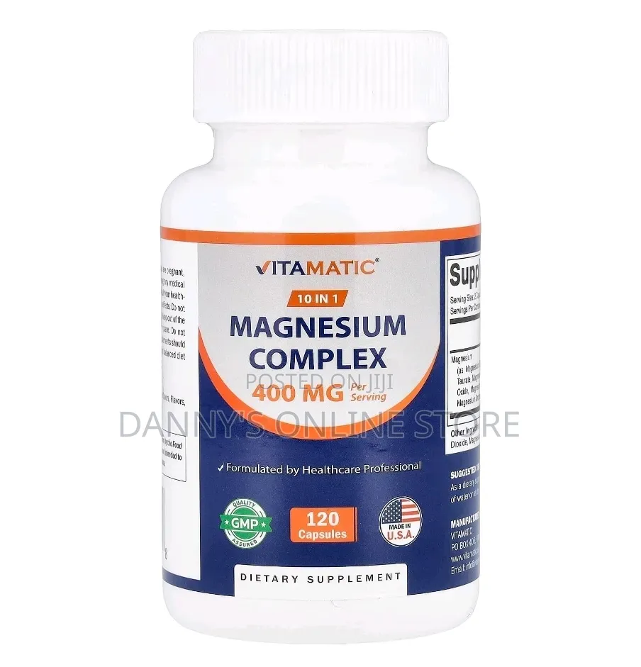 10-in-1 Magnesium Complex, 120 Capsules.