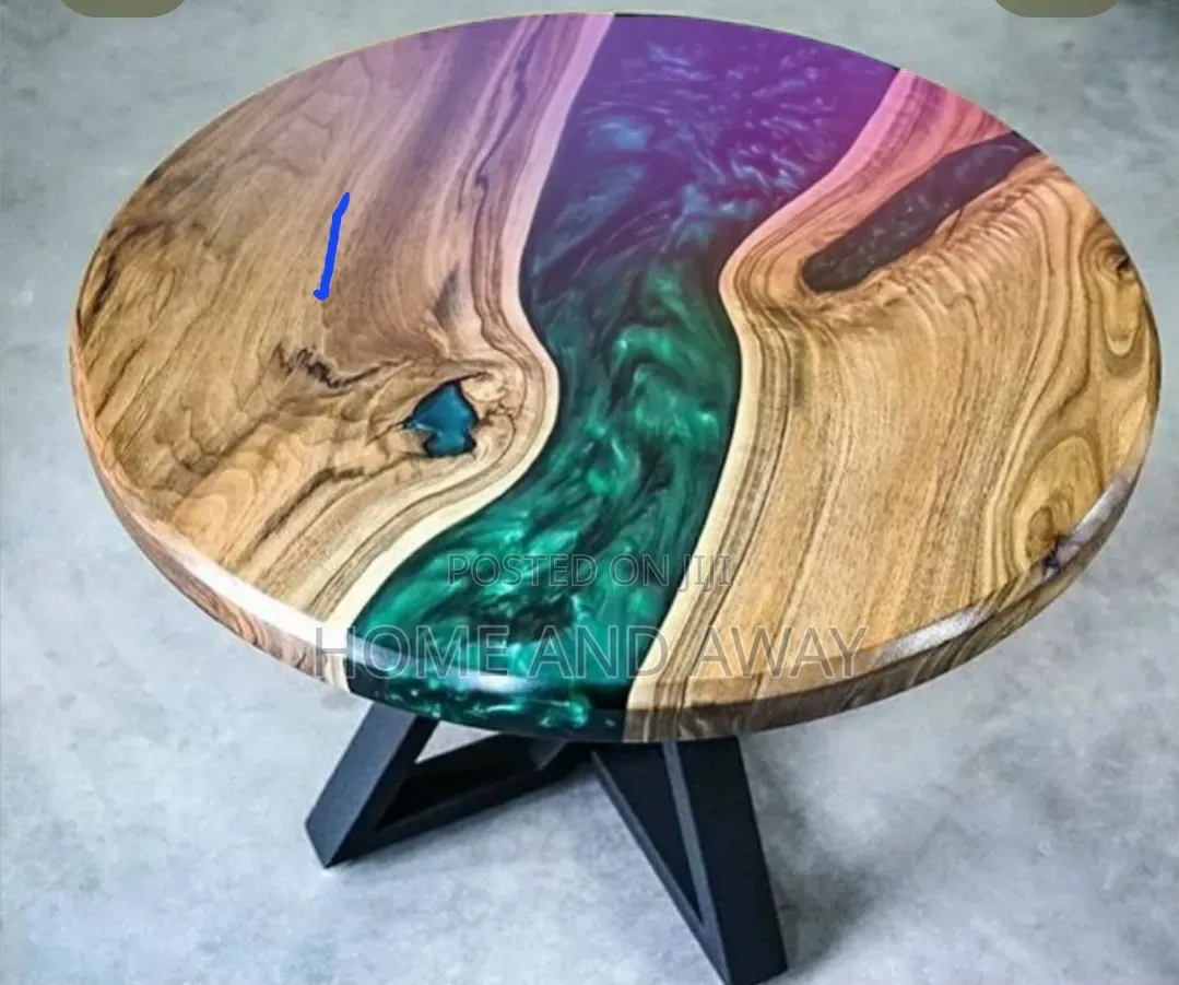 Epoxy Round Center Tables in Any Finishing 900,000/- With Delivery