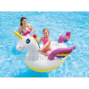 Intex Enchanted Unicorn Ride-on Inflatable Pool Float.