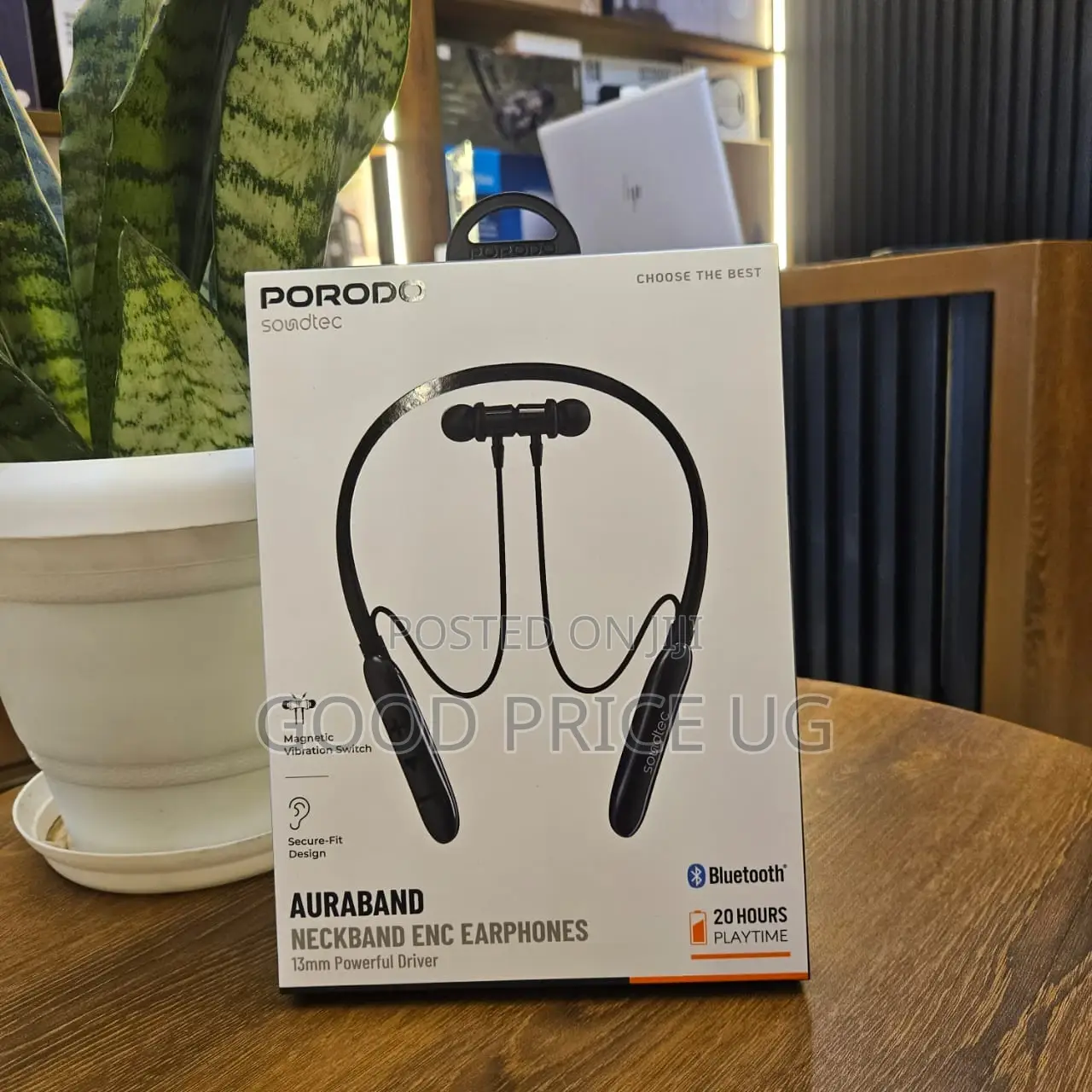 Porodo Soundtec Auraband Wireless Neckband Earphones