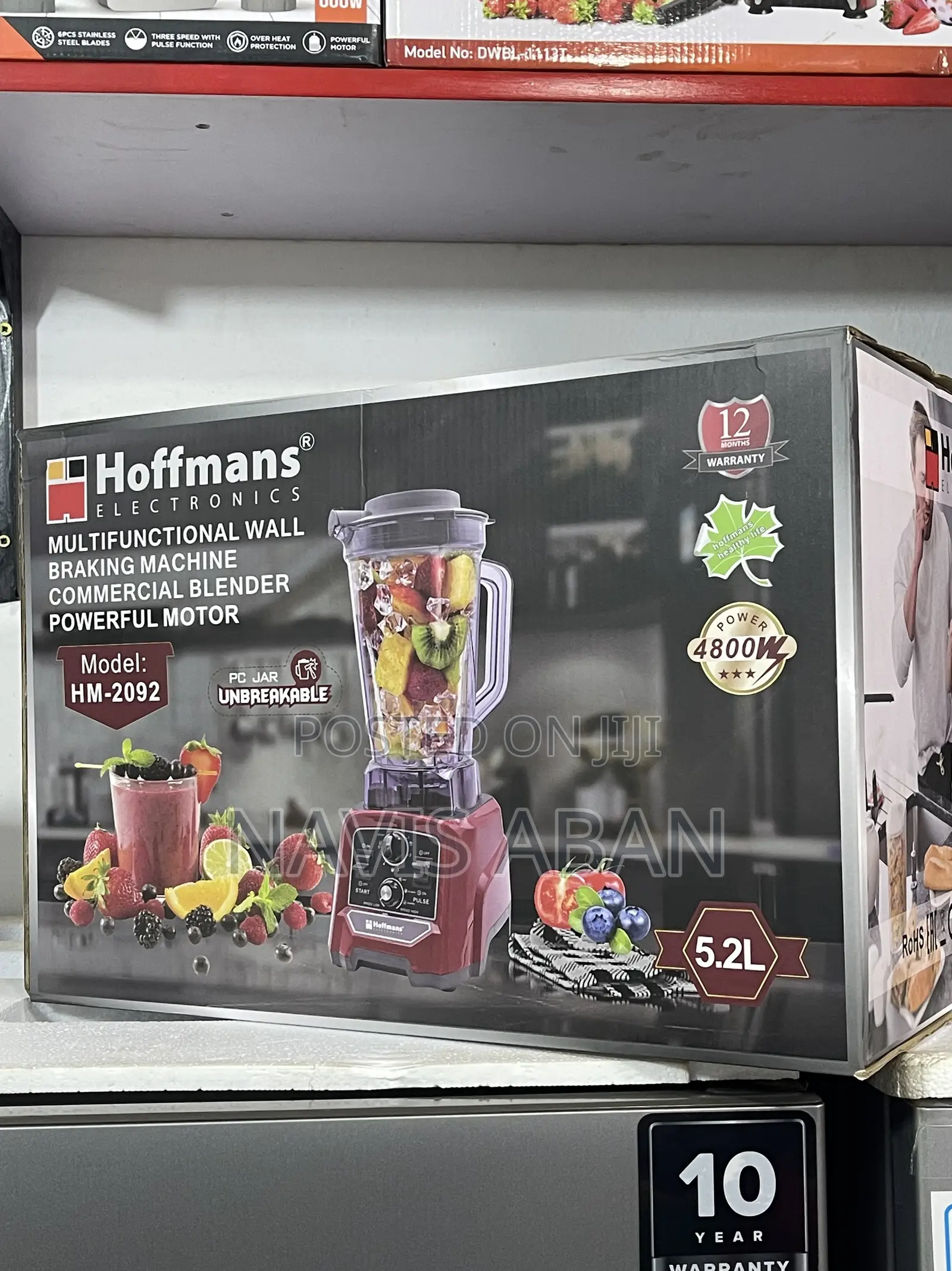 Hoffmans Multifunctional Commercial Blender 5.2 Litres Big Jag