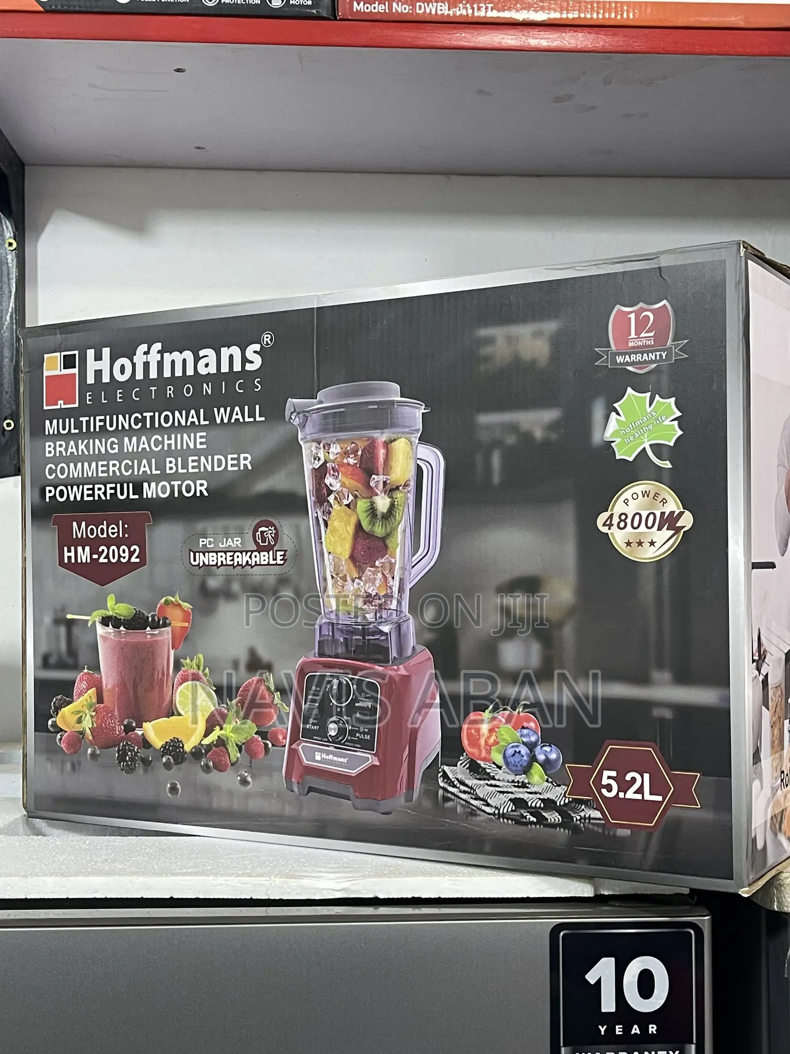 Hoffmans Multifunctional Commercial Blender 5.2 Litres Big Jag