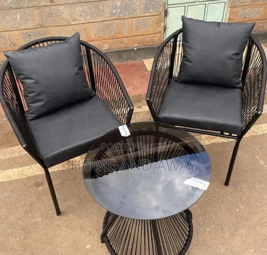 A Pair of Rattan Chairs With Round Tables in Any Colour From 850,000/-