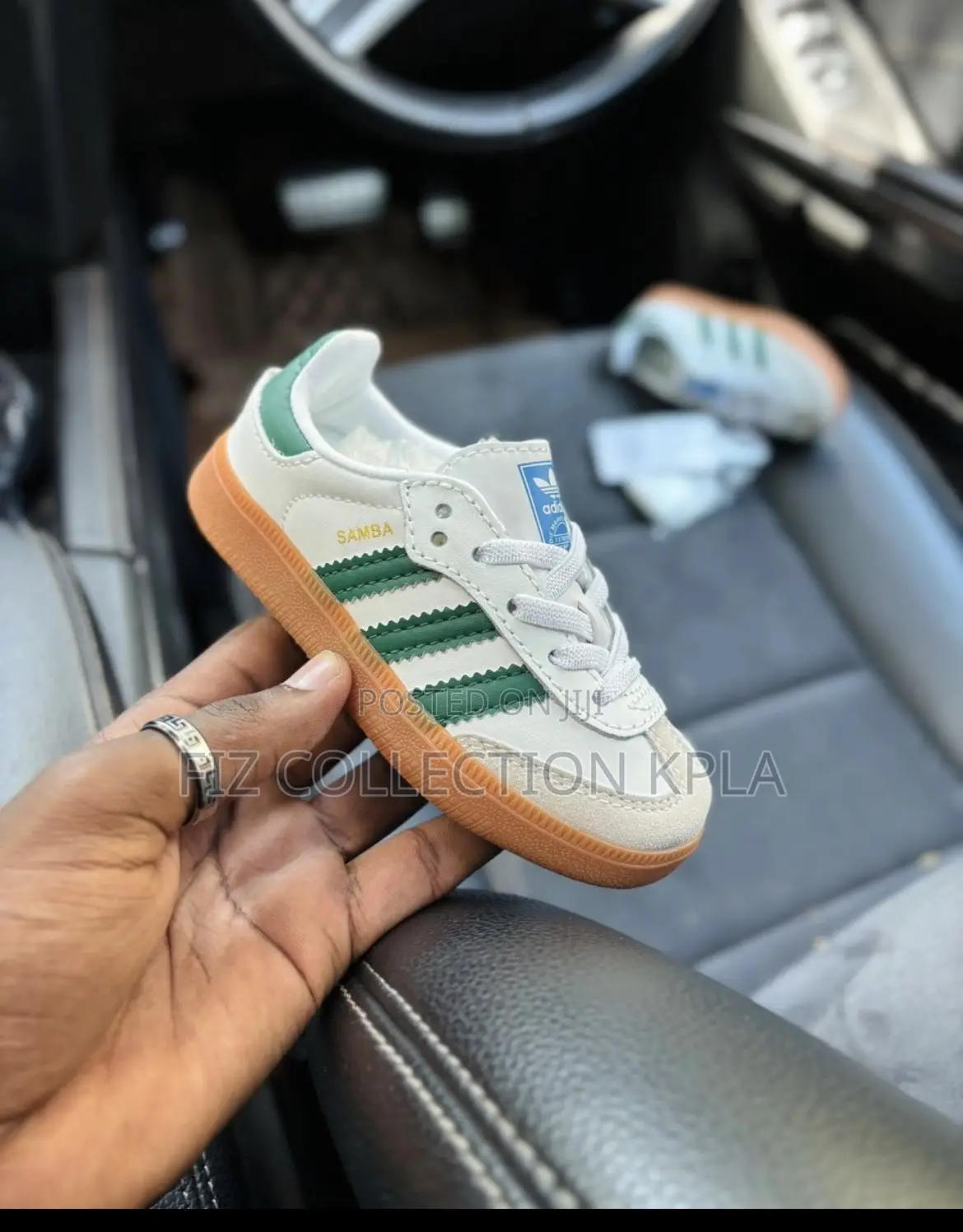 Adidas Samba Junior White Green Heritage
